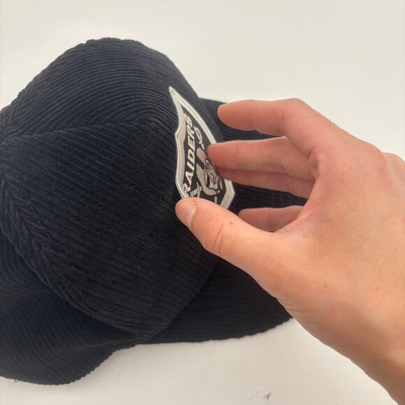Vintage 80s Los Angeles Raiders Corduroy Snapback Las Vegas Oakland Raiders - Picture 11 of 11